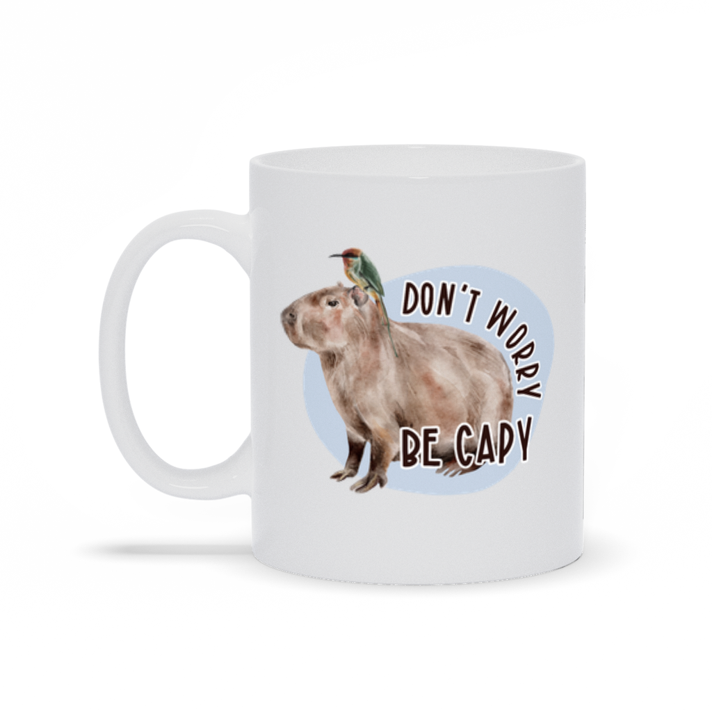 Capybara Mug, Dont Worry Be Cappy - Premium Mug - Just $18.99! Shop now at Nine Thirty Nine Design