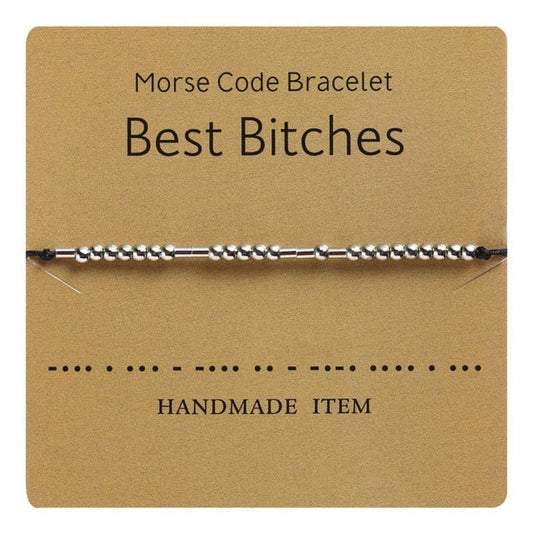 Morse Code Bracelet - Various Sayings Jewelry