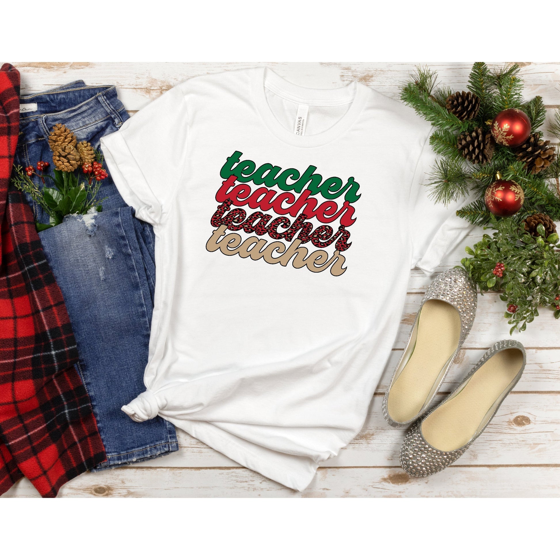 Christmas Teacher Tshirt - Premium T-Shirt - Just $21.50! Shop now at Nine Thirty Nine Design