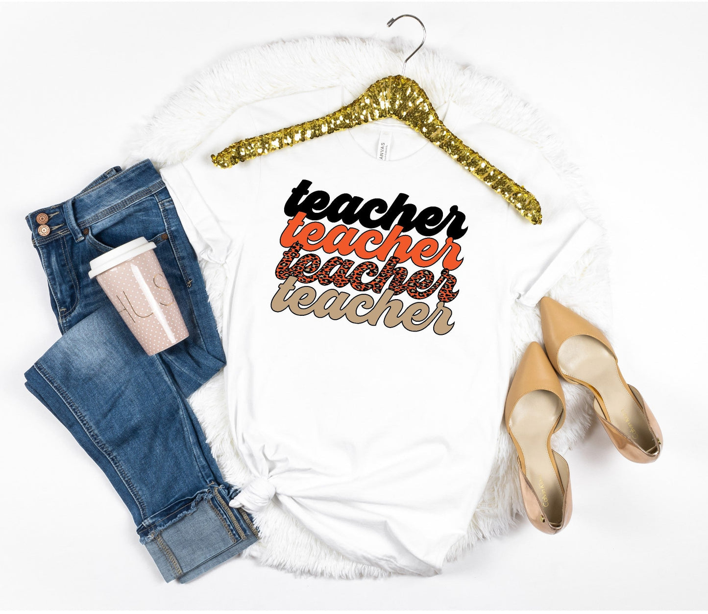 Halloween Teacher Shirt, Fall Teacher Shirt, Leopard Teacher Shirt, Trendy Teacher Tshirt, Cute Teacher Outfit, Teacher Gift, Spooky Teacher - Premium T-Shirt - Just $21.50! Shop now at Nine Thirty Nine Design
